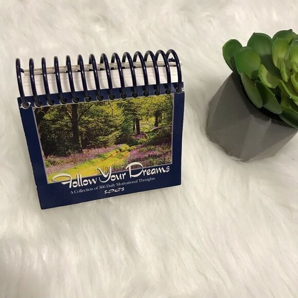 DELETING SOON Follow Your Dreams Daily Calendar Motivational Thoughts sale - Picture 1 of 7